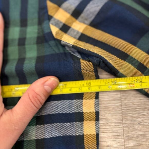 Scotch & Soda My Favorite Regular Fit Men Green Blue Flanel Cotton Shirt sz S - Picture 11 of 12